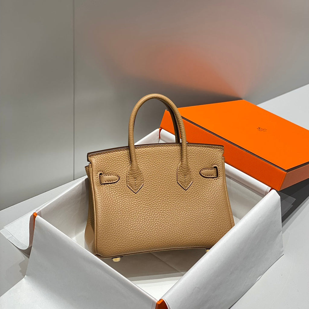 HM BIRKIN 20CM CHAI TOGO CUIR QUINCAILLERIE DORÉ