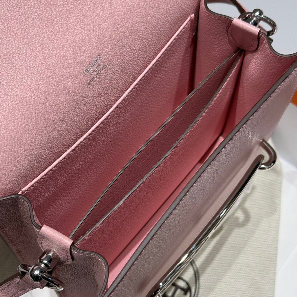 HM SAC ROULIS 18 CUIR DE VEAU ROSE PASTEL EVERCOLOR 237570