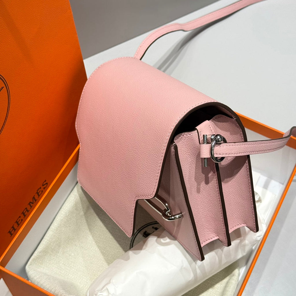 HM SAC ROULIS 18 CUIR DE VEAU ROSE PASTEL EVERCOLOR 237570
