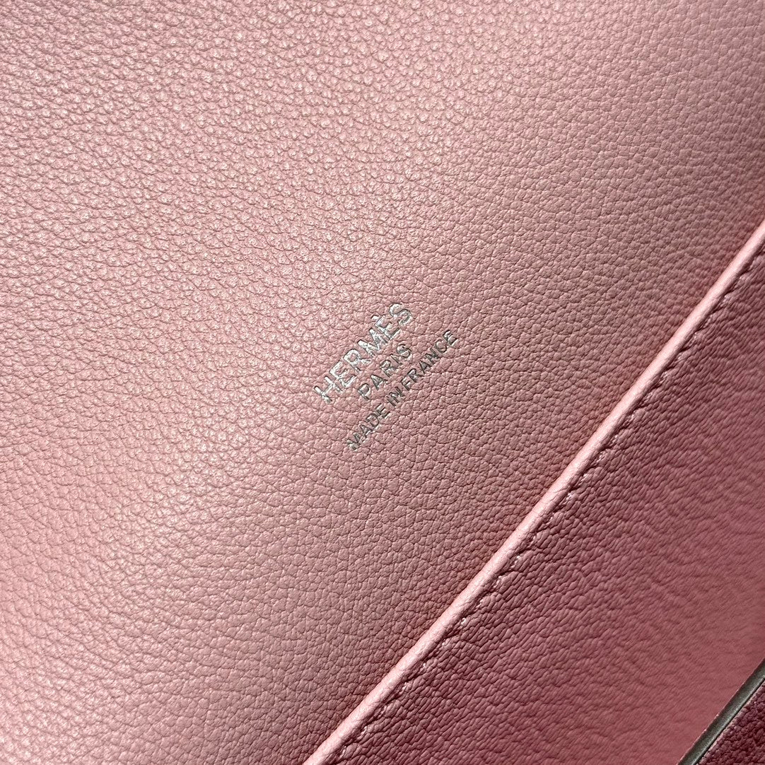HM SAC ROULIS 18 CUIR DE VEAU ROSE PASTEL EVERCOLOR 237570