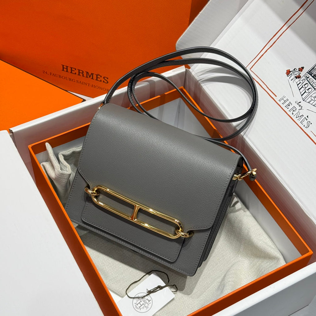 HM SAC ROULIS 18 グレー エバーカラー カーフスキン 237578