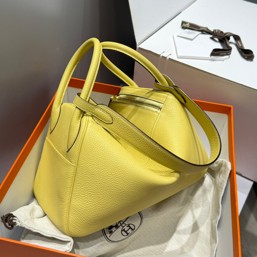 HM LINDY 30 CUIR DE VEAU JAUNE 237636