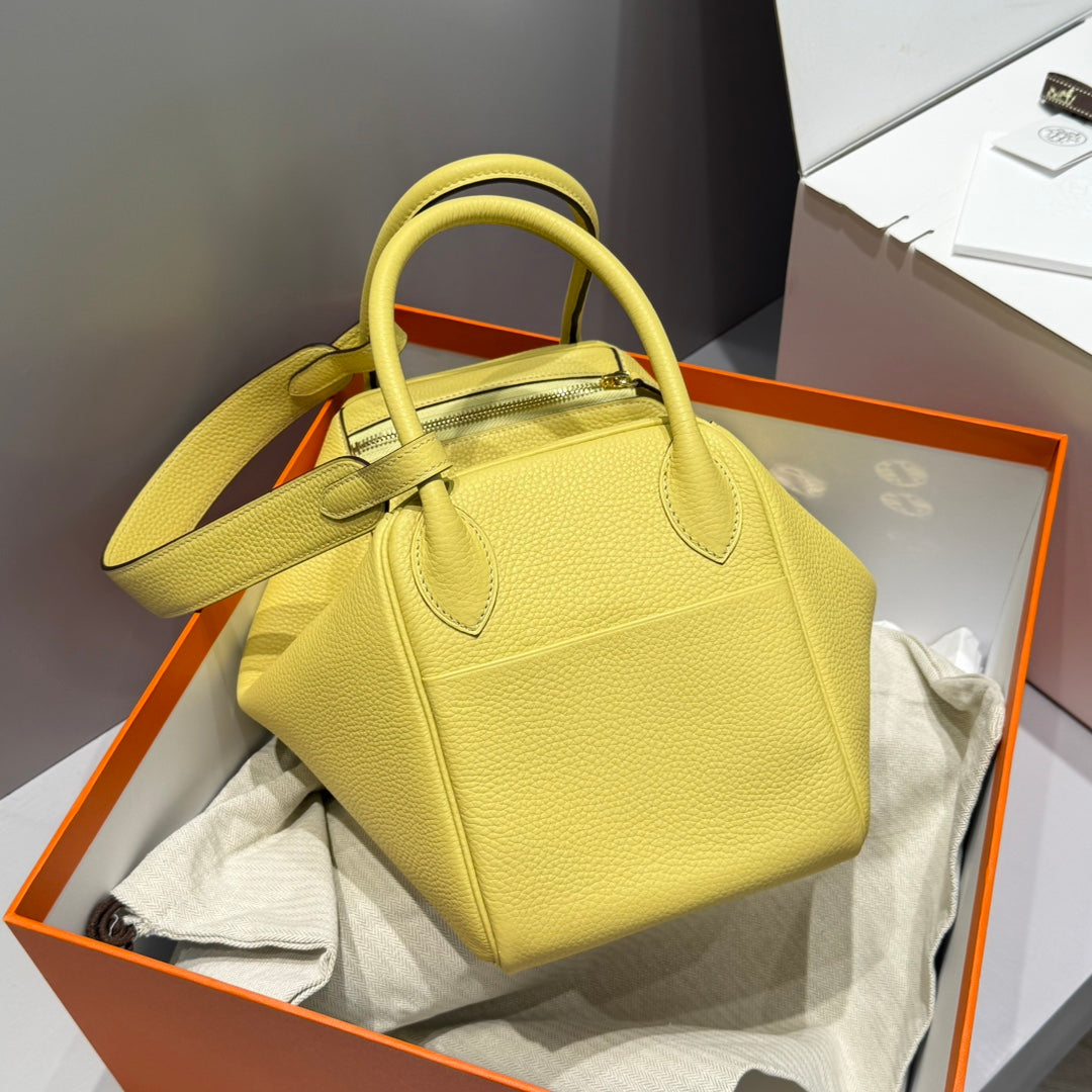 HM LINDY 30 CUIR DE VEAU JAUNE 237636