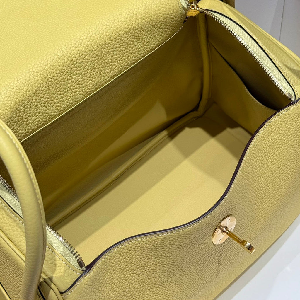 HM LINDY 30 CUIR DE VEAU JAUNE 237636