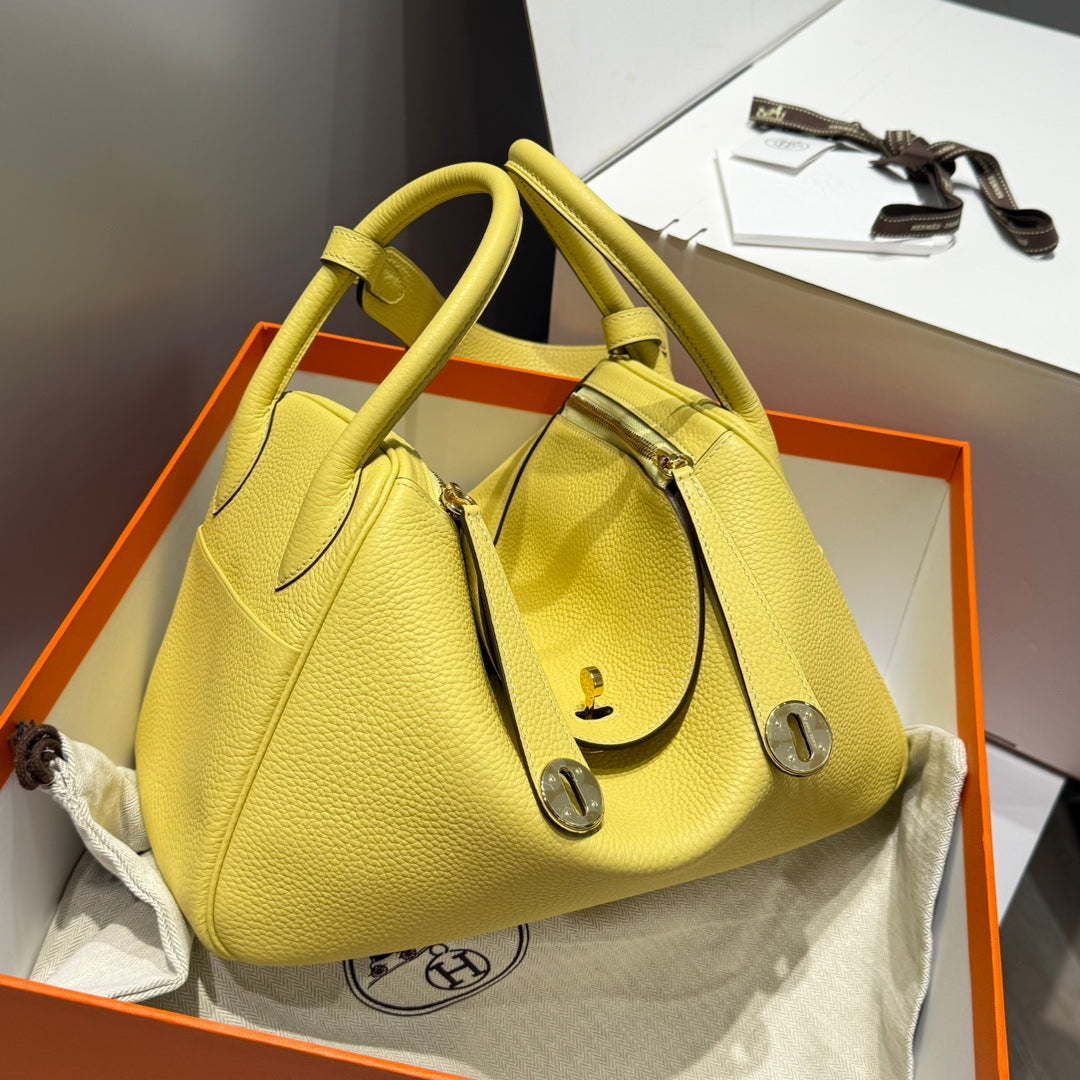 HM LINDY 30 CUIR DE VEAU JAUNE 237636
