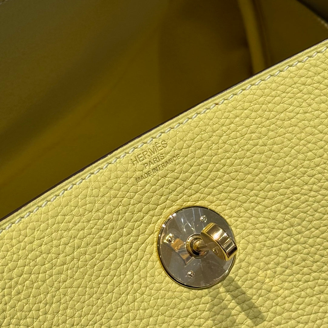 HM LINDY 30 CUIR DE VEAU JAUNE 237636