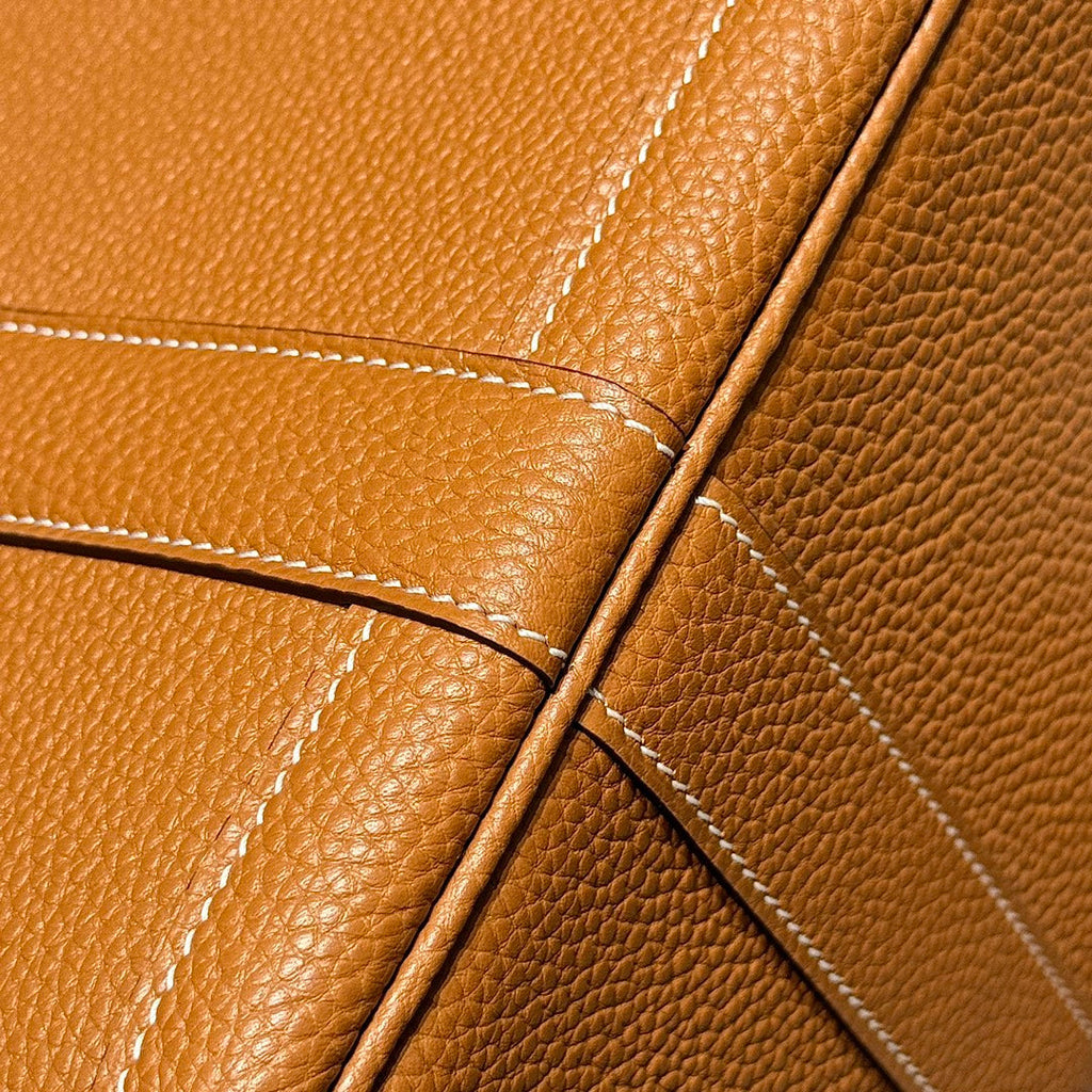 SAC HM GARDEN PARTY 30 EN CUIR DE VEAU RUSSET NEGONDA ​​237632