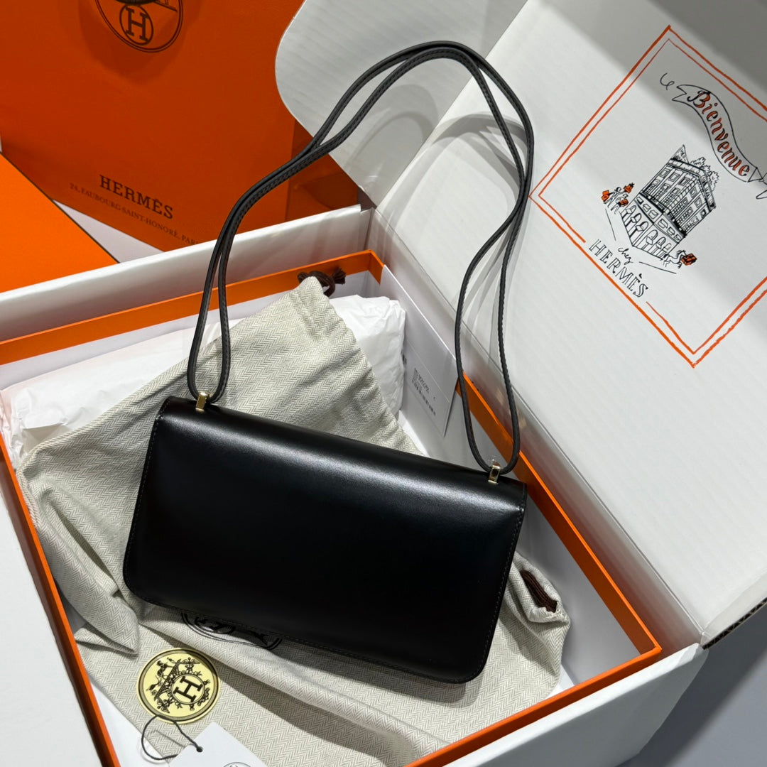 HM CONSTANCE ELAN 24 NOIR EPSOM QUINCAILLERIE OR 237352