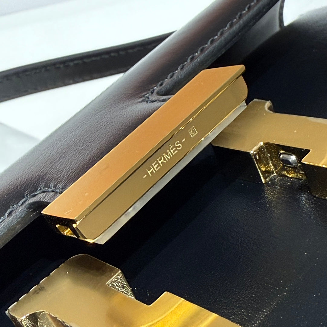 HM CONSTANCE ELAN 24 NOIR EPSOM QUINCAILLERIE OR 237352