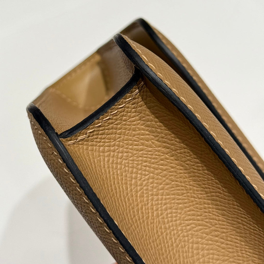 HM コンスタンス エラン 24cm バッグ ブラウン エプソムレザー ゴールド金具