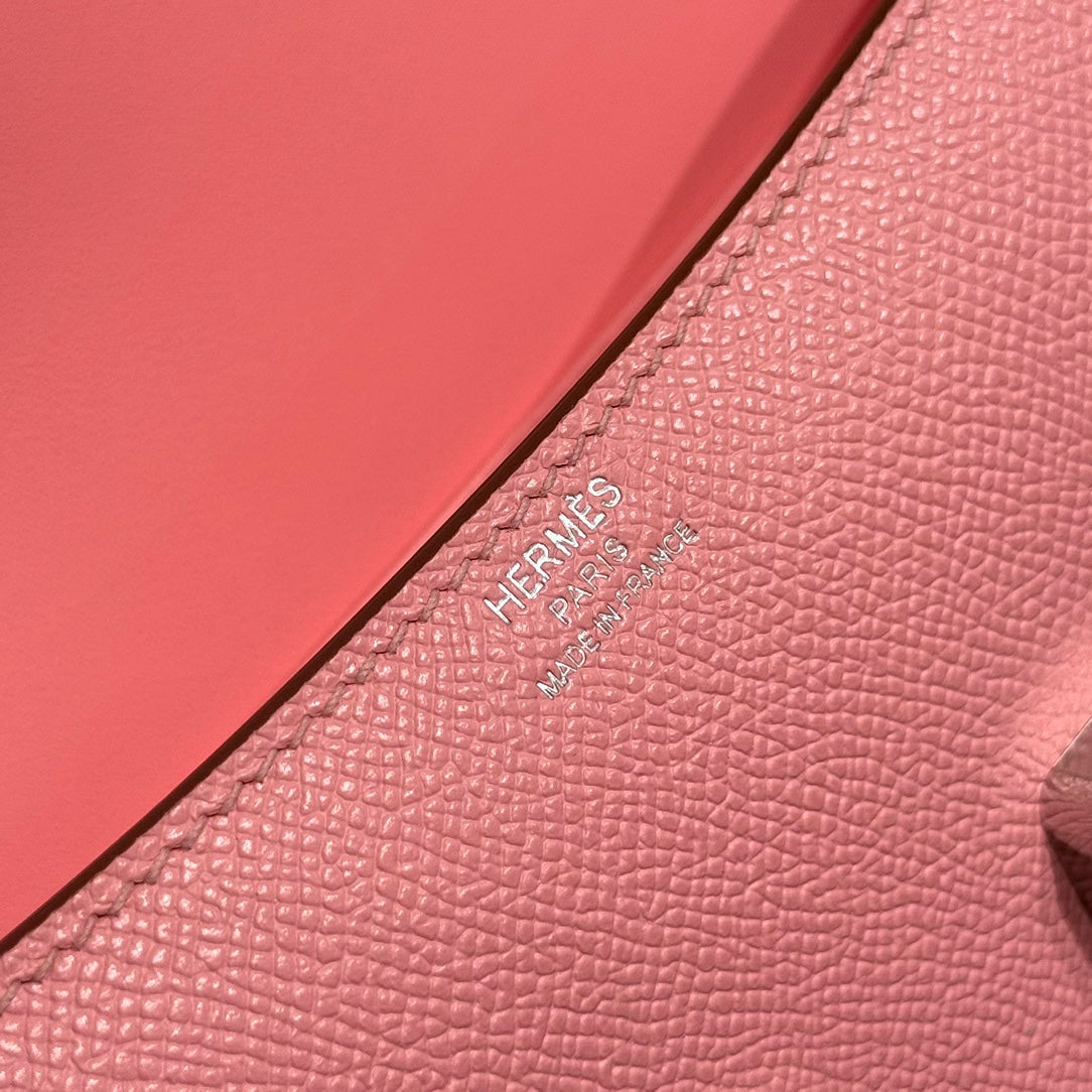 HM CONSTANCE ELAN 24 SAUMON ROSE EPSOM QUINCAILLERIE ARGENTÉE 237347