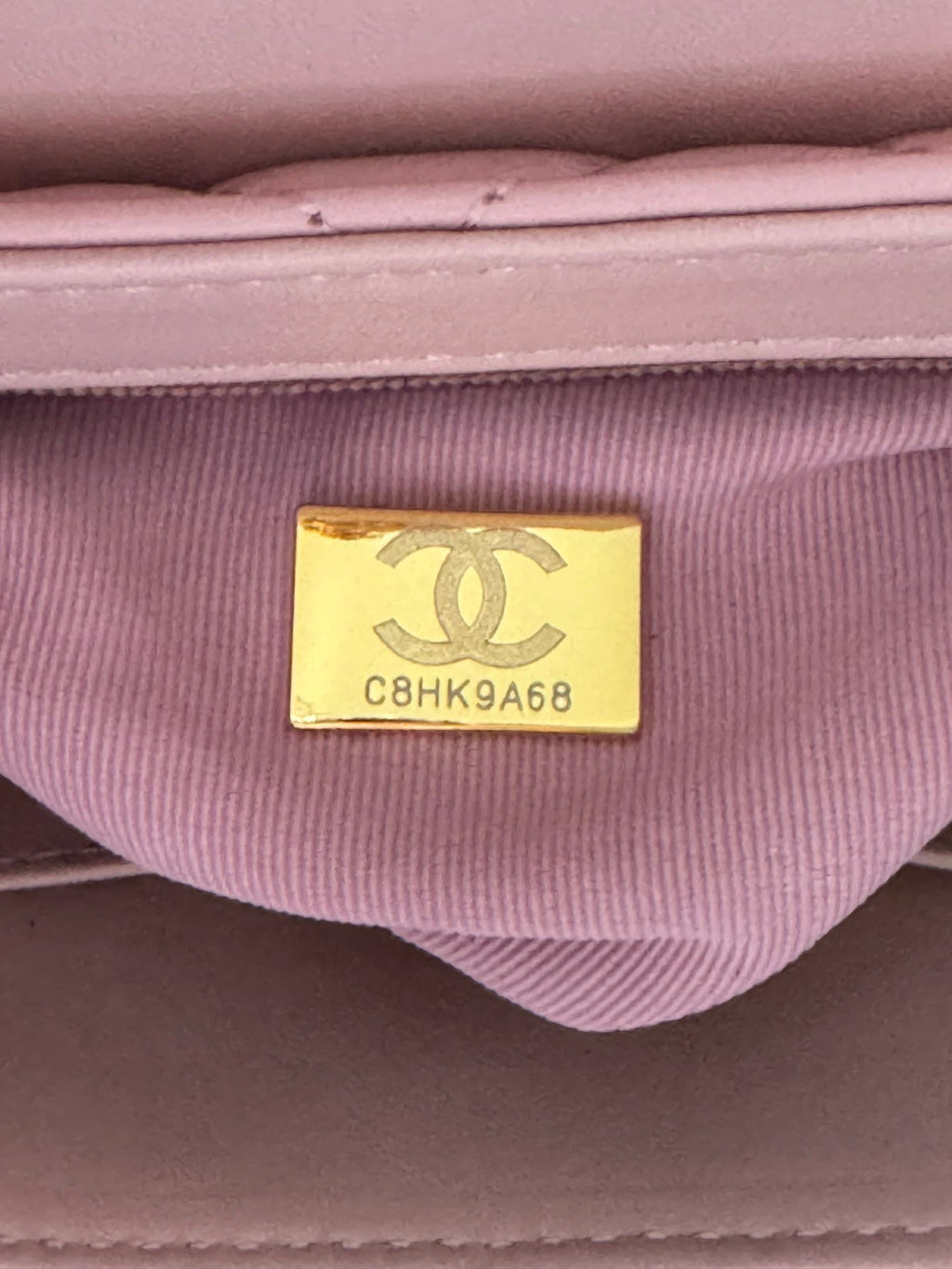 CC 24A NANO 19CM SAC CABAS KELLY EN CUIR D'AGNEAU ROSE PASTEL