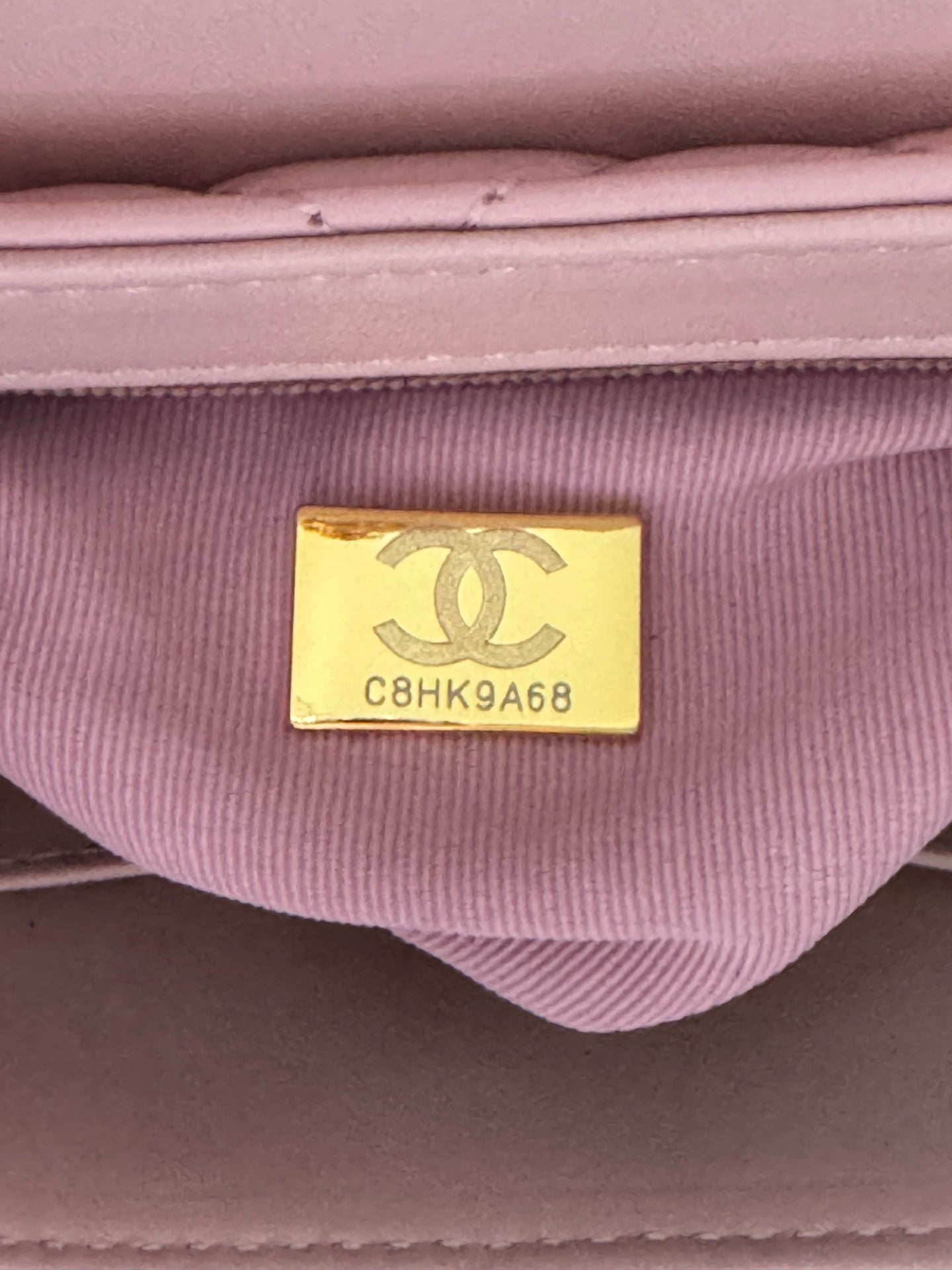 CC 24A NANO 19CM SAC CABAS KELLY EN CUIR D'AGNEAU ROSE PASTEL