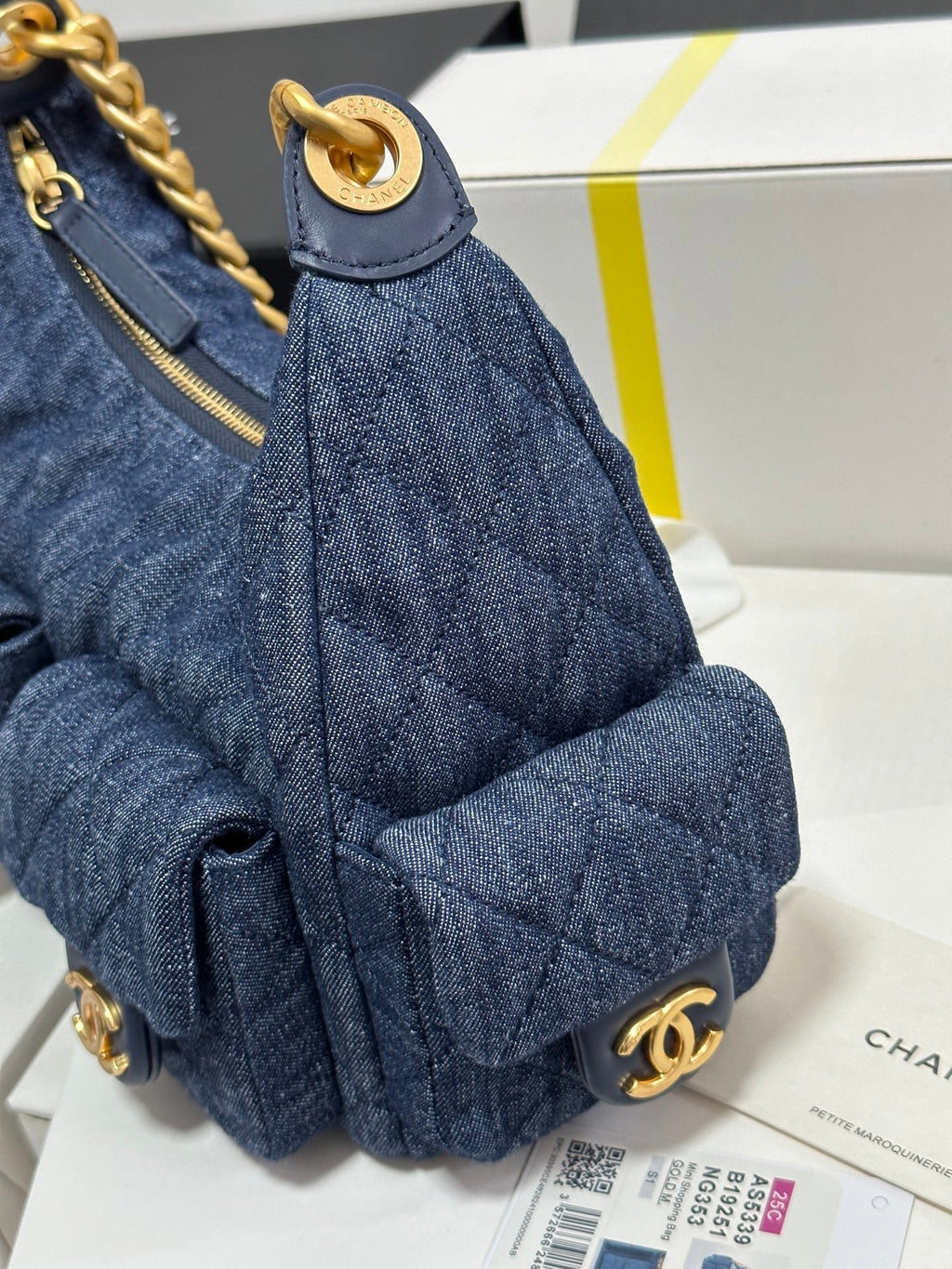 CC 25C HOBO 31CM SPACE DEMIN GOLD HARDWARE 243575