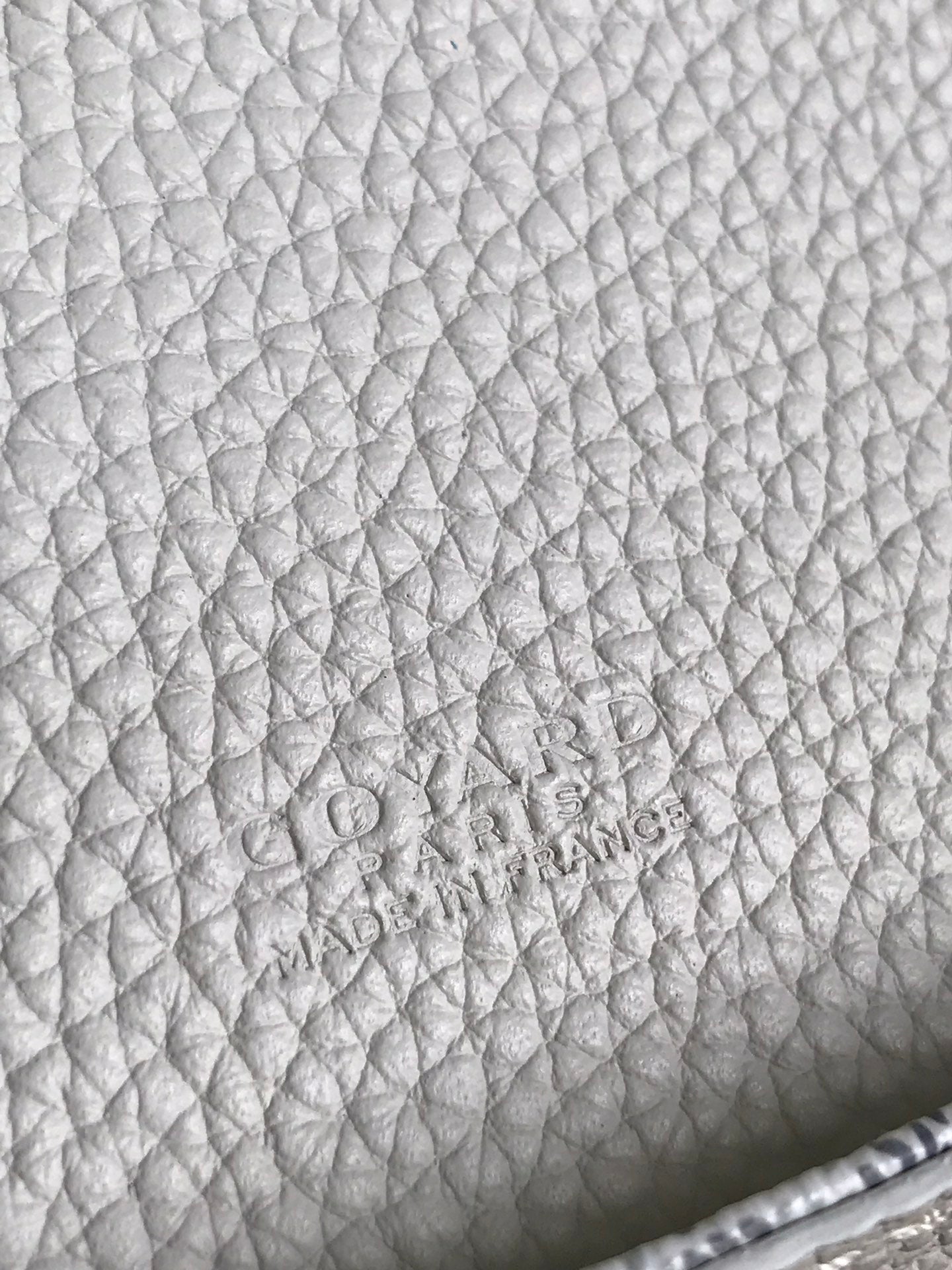GRAND BLEU 16 EN TOILE GOYARDINE BLANCHE ET AGNEAU