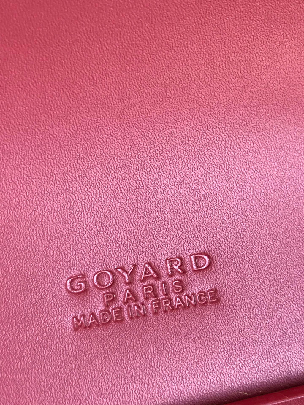 SAC DUCHESSE MARIE-CAROLINE 25 EN TOILE GOYARDINE ROUGE ET CUIR DE VEAU LISSE