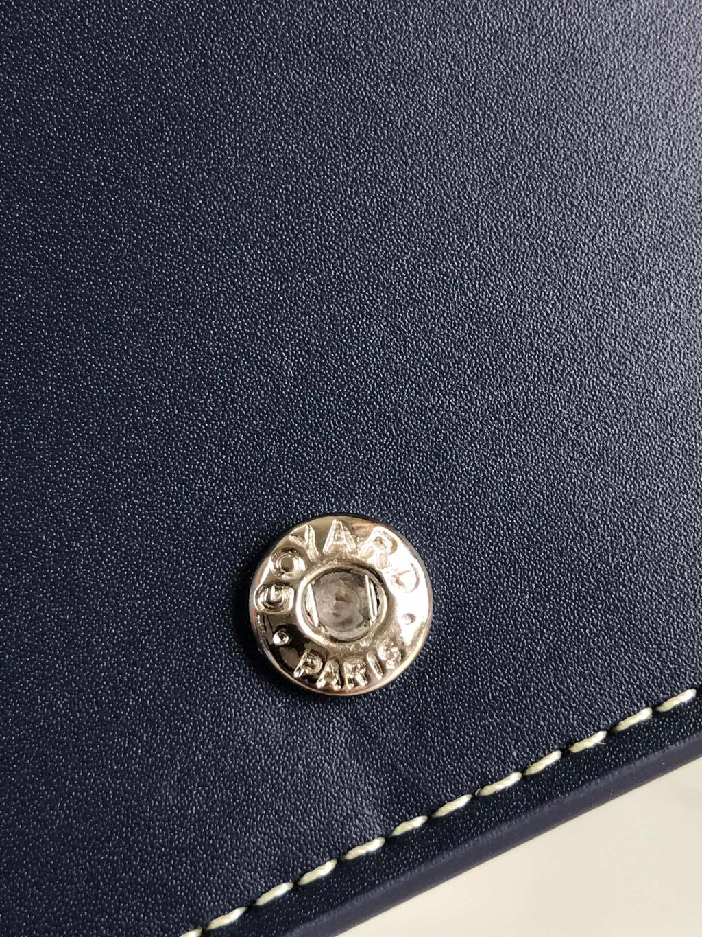 PORTEFEUILLE RICHELIEU 19 EN TOILE GOYARDINE BLEU MARINE