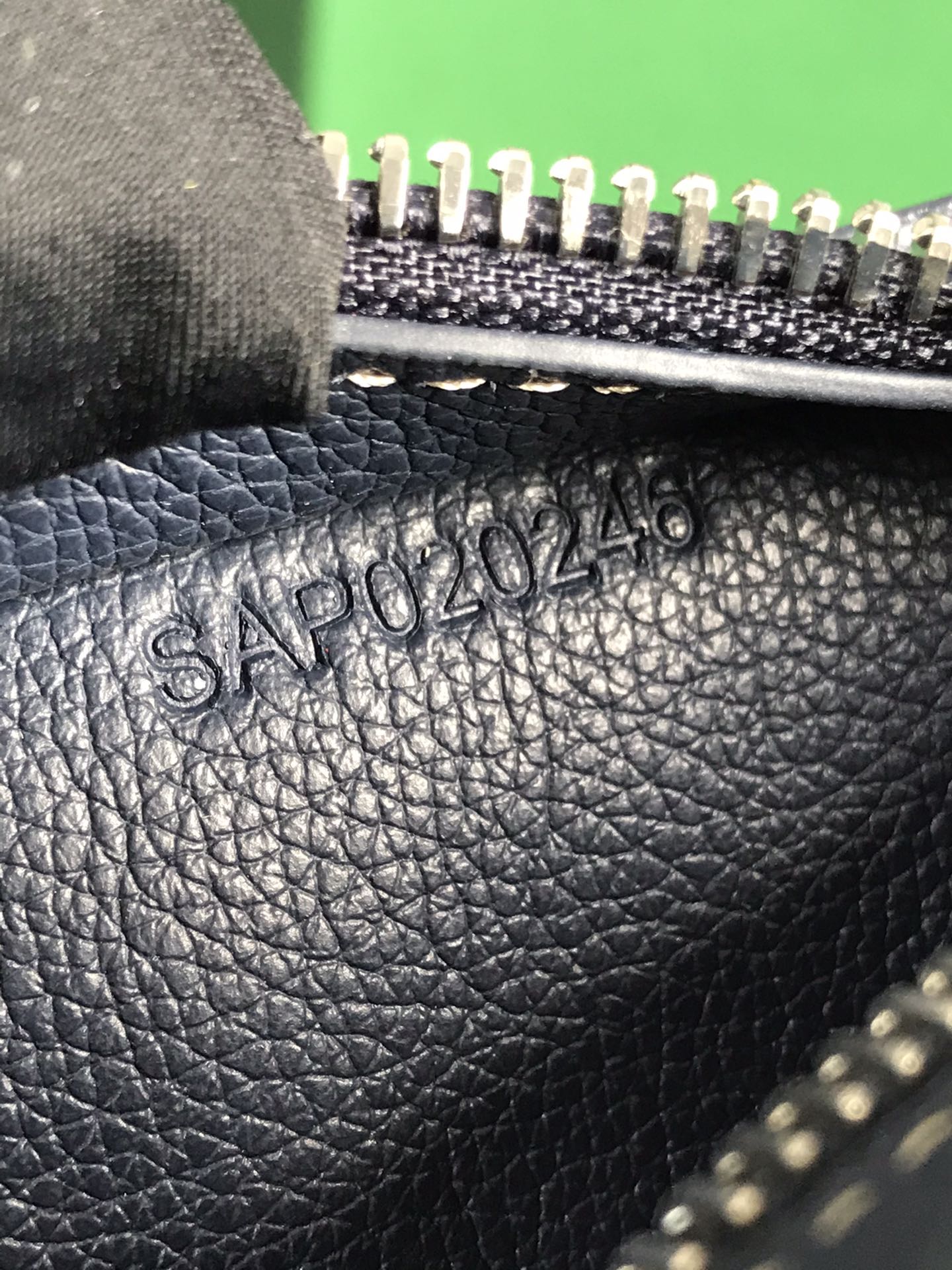 SAC HIRONDELLE 25 EN AGNEAU BLEU MARINE ET TOILE GOYARDINE