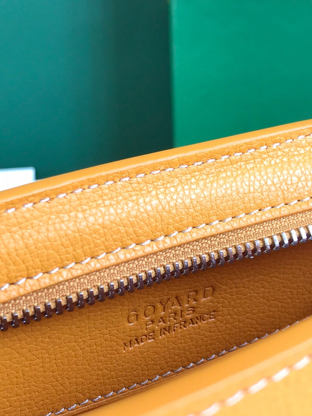 SAC HIRONDELLE 25 EN CUIR D'AGNEAU JAUNE ET TOILE GOYARDINE
