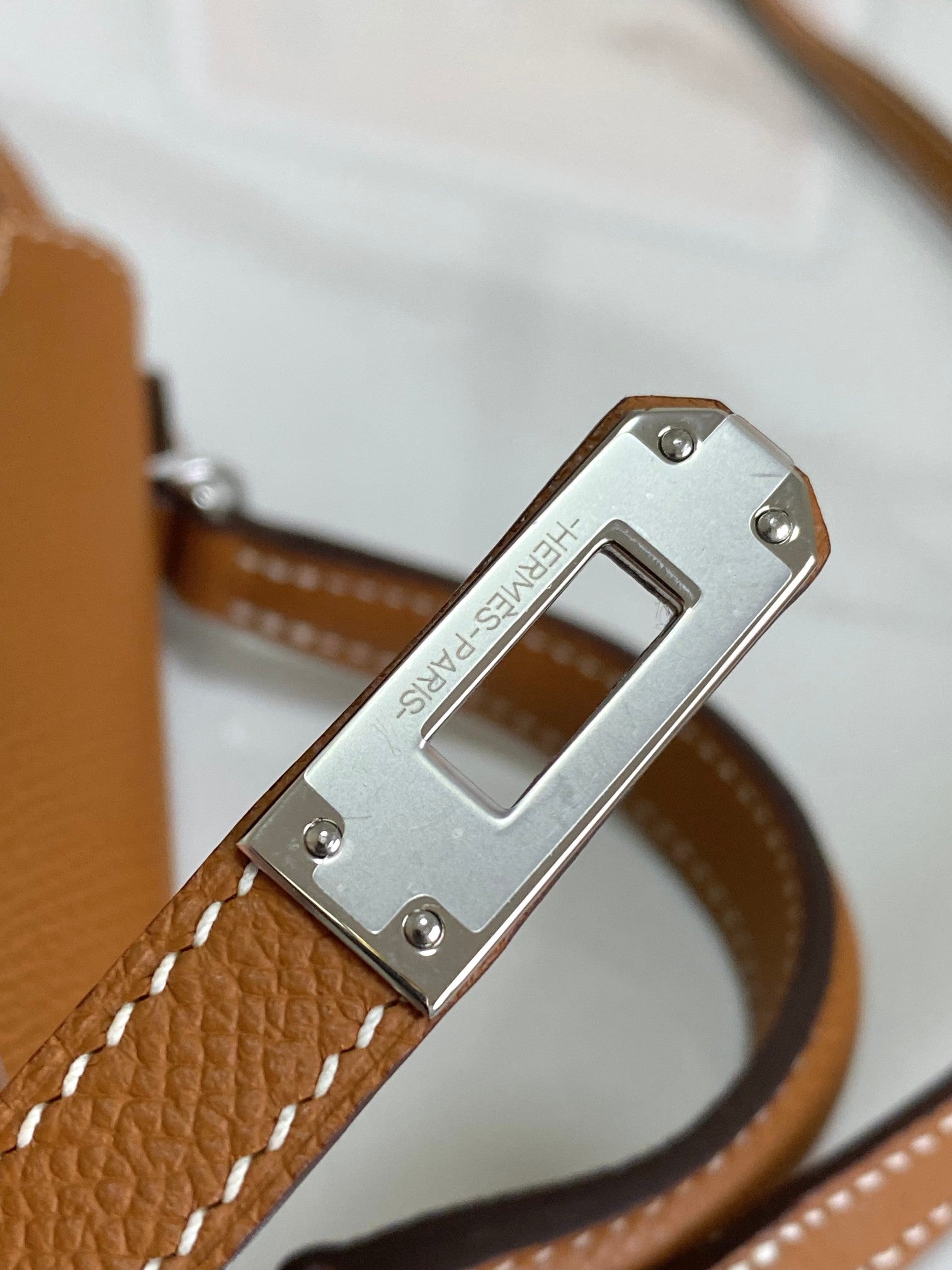 HM MINI KELLY 19CM OR EPSOM QUINCAILLERIE ARGENTÉE
