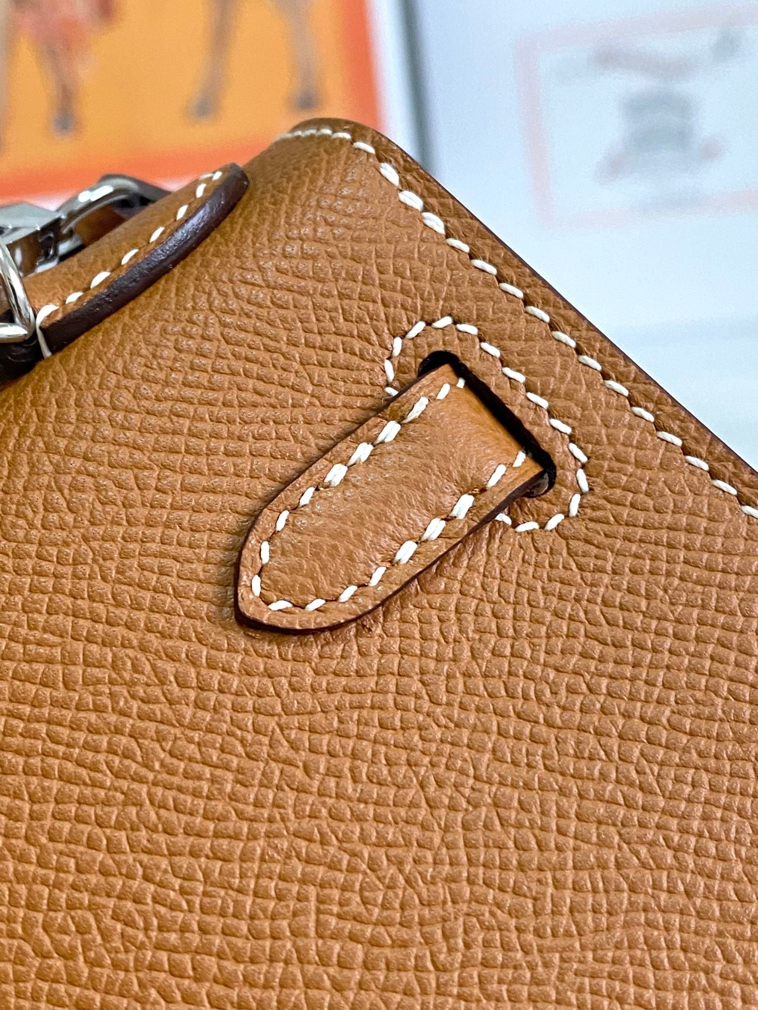 HM MINI KELLY 19CM OR EPSOM QUINCAILLERIE ARGENTÉE