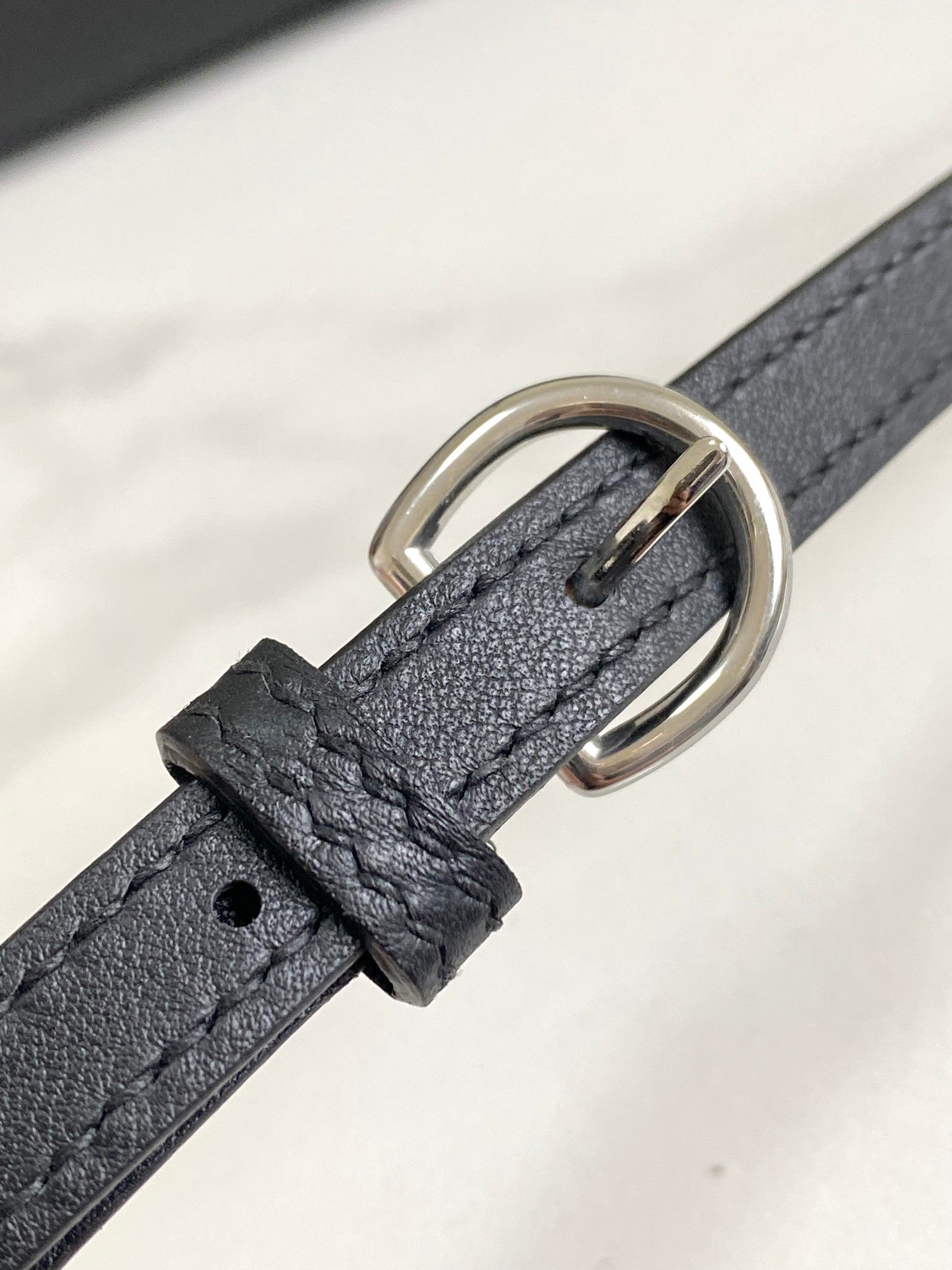 HM 24/24 ミニバッグ 21cm ブラック エバーカラーレザー シルバー金具