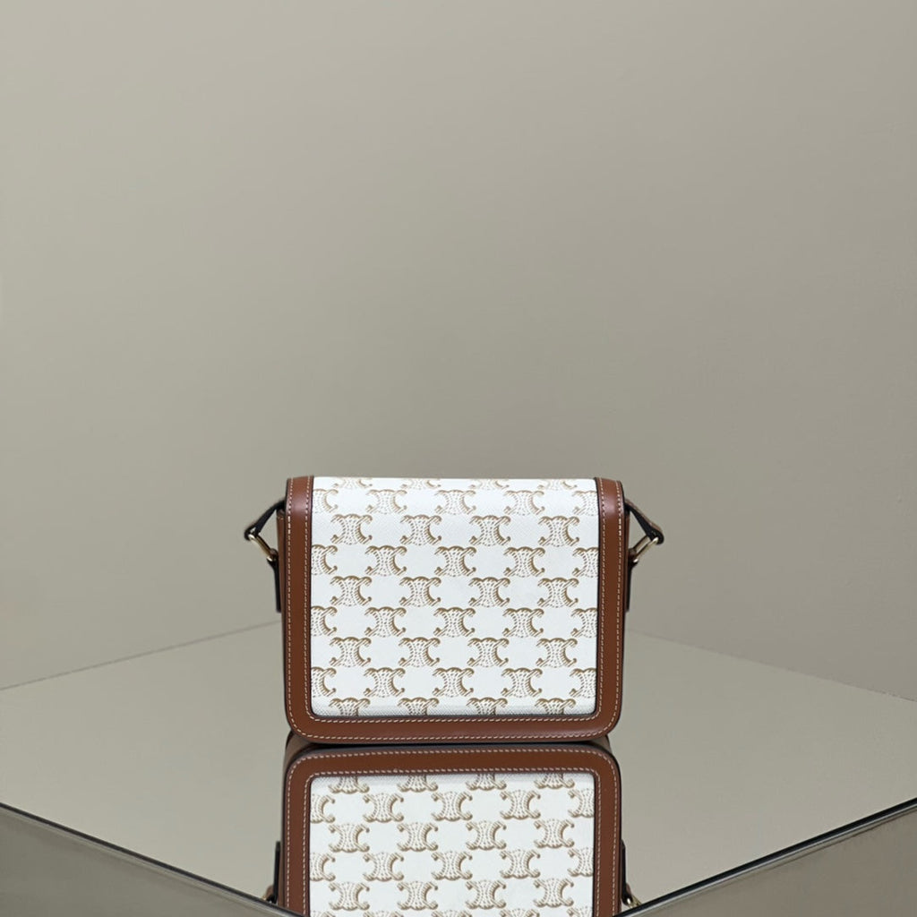 CLASSIQUE TRIOMPHE 22 CALFSKIN WHITE BROWN