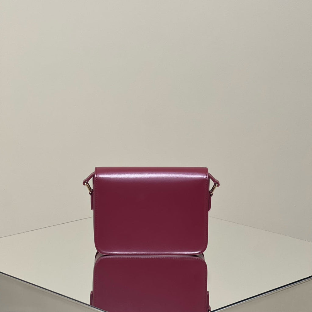 MINI CLAUDE 22 CUIR DE VEAU BRILLANT FANSY VIOLET