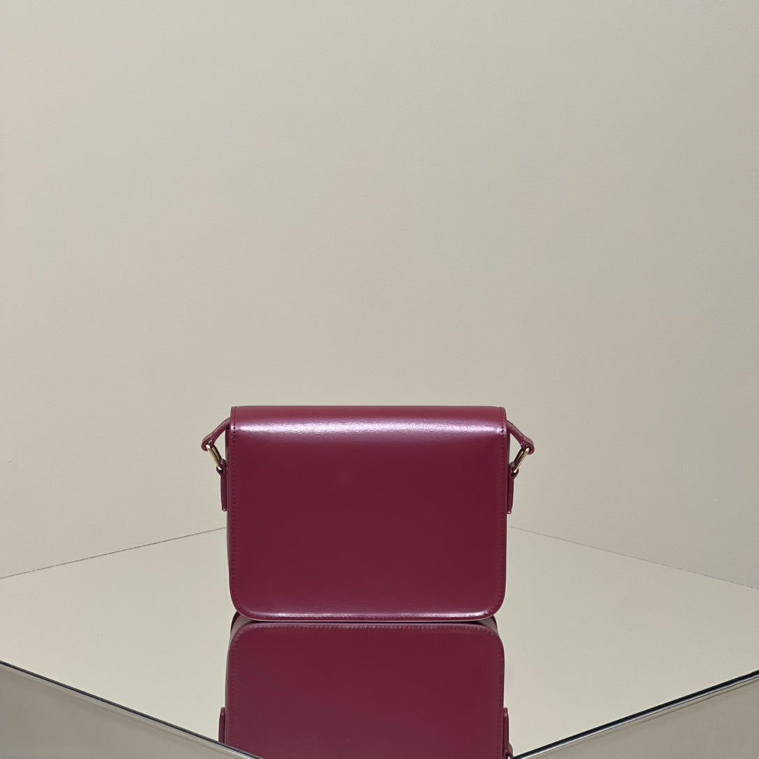 MINI CLAUDE 22 CUIR DE VEAU BRILLANT FANSY VIOLET