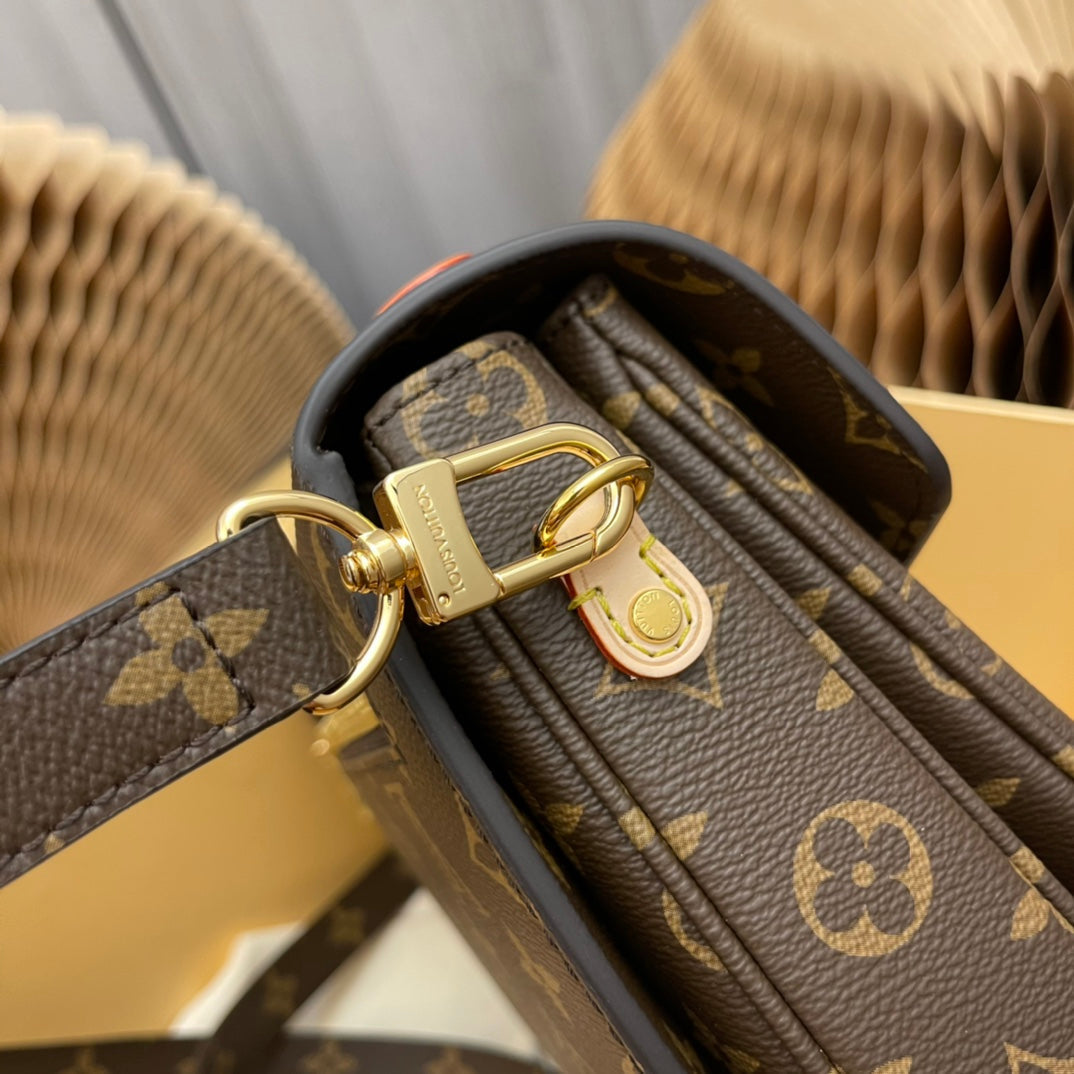 POCHETTE METIS 25 BROWN MONOGRAM CANVAS