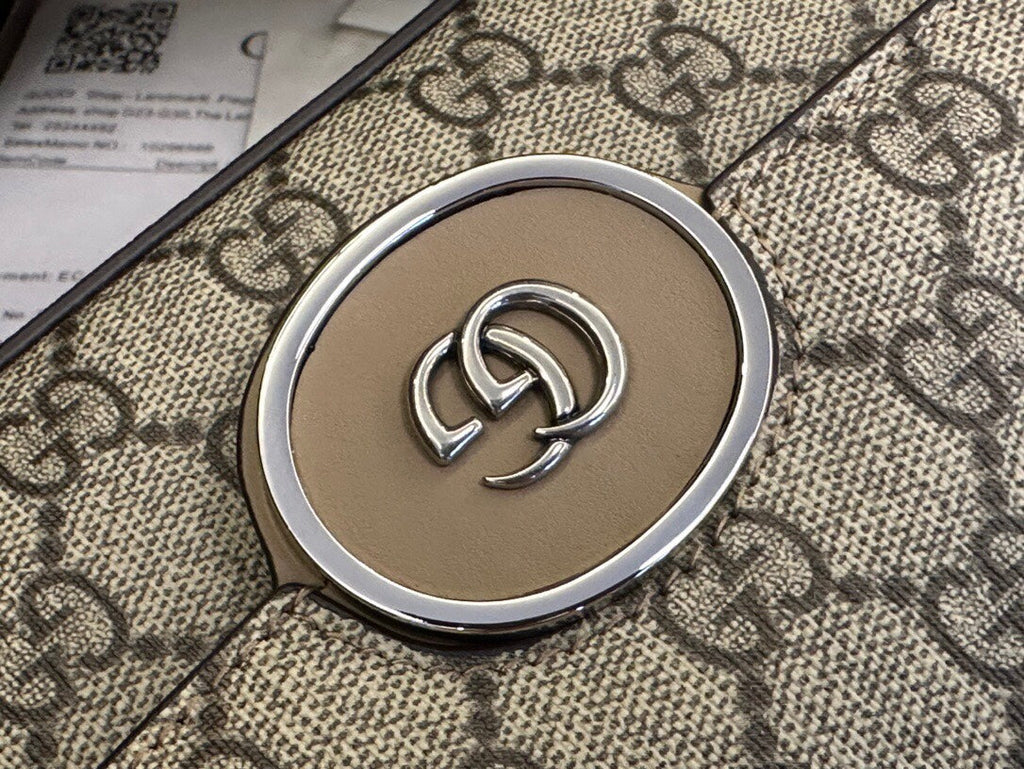 SAC À BANDOULIÈRE CLASSIQUE GG MINI 21 EN TOILE BEIGE