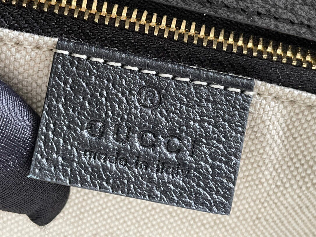 MINI SAC GG HORSEBIT 1955 25 EN DENIM NOIR