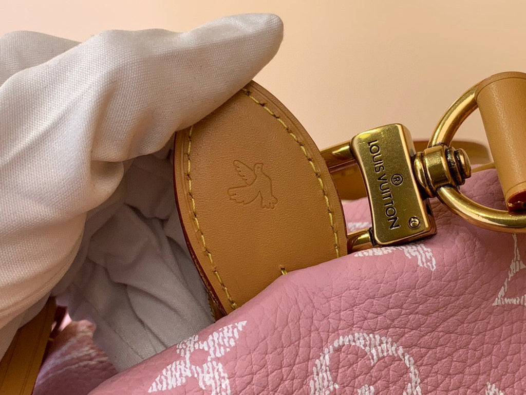 LV SPEEDY P9 BANDOULIERE 30 ROSE PASTEL CUIR DE VEAU 203345