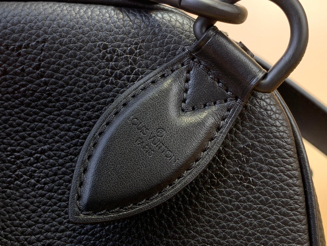 LV SPEEDY P9 BANDOULIERE 30 CUIR DE VEAU NOIR 203342