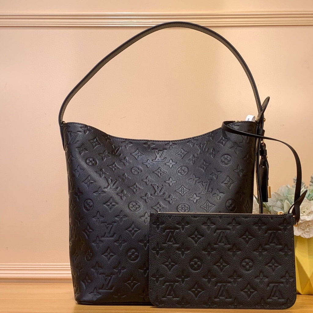 LV ALL IN SN MONOGRAMME NOIR CUIR EMPREINTE 205348