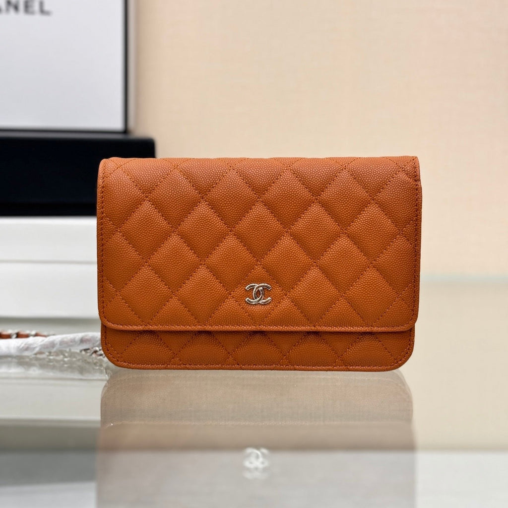 WOC 19CM ORANGE CAVIAR QUINCAILLERIE ARGENTÉE