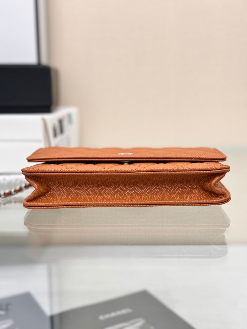 WOC 19CM ORANGE CAVIAR QUINCAILLERIE ARGENTÉE