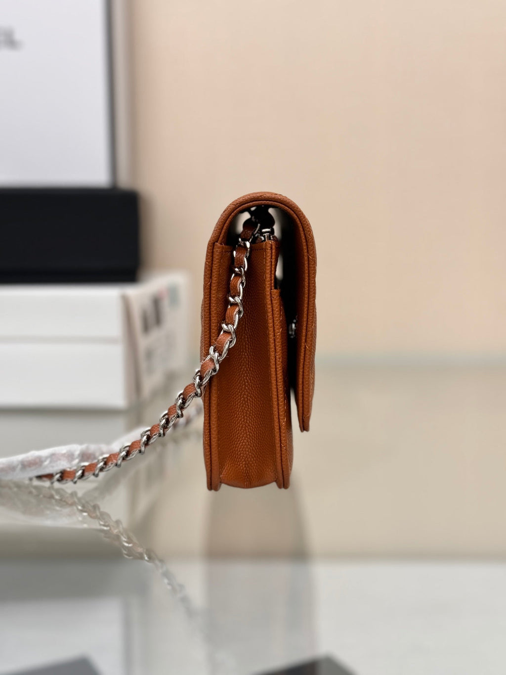 WOC 19CM ORANGE CAVIAR QUINCAILLERIE ARGENTÉE