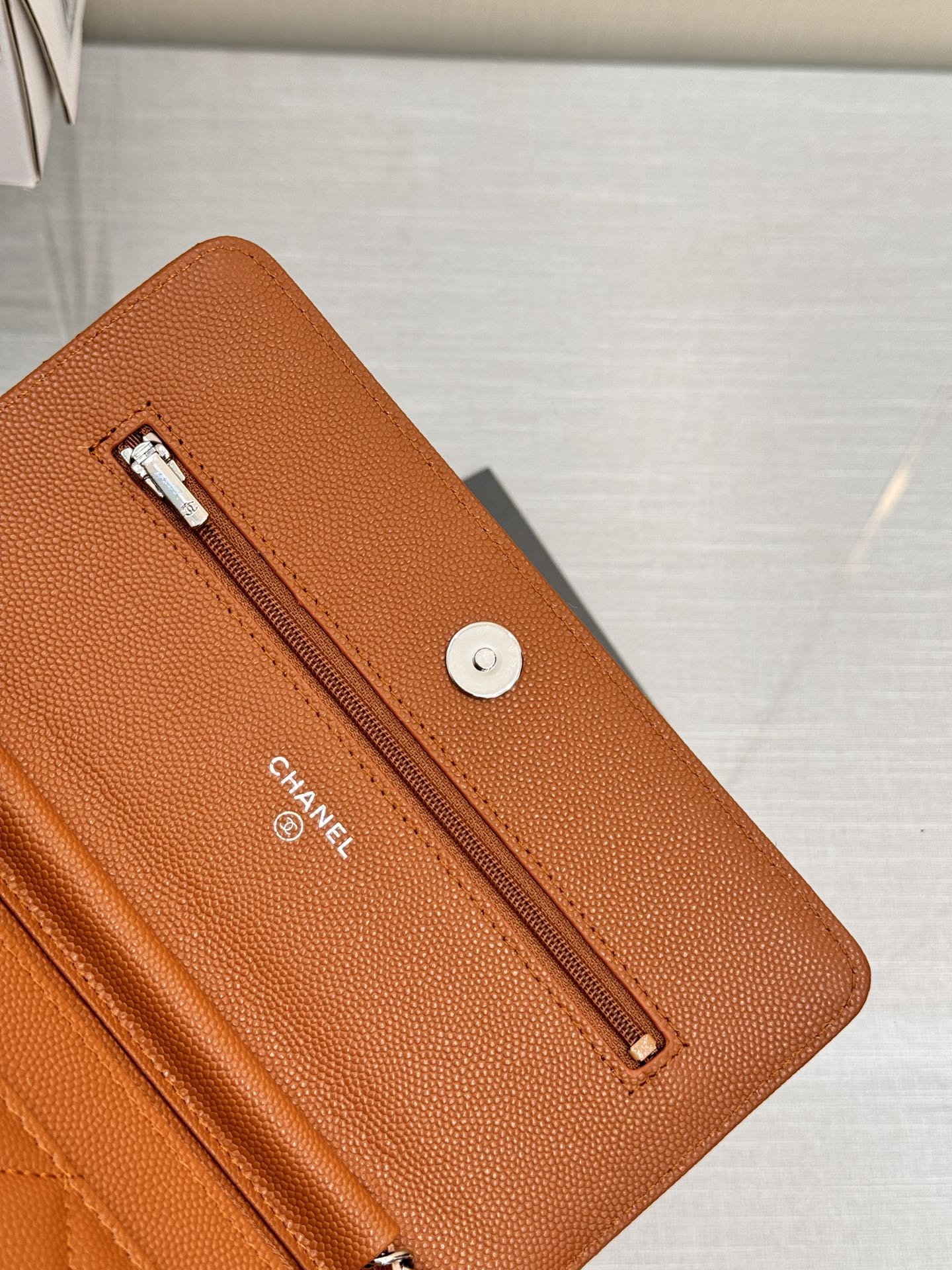 WOC 19CM ORANGE CAVIAR QUINCAILLERIE ARGENTÉE