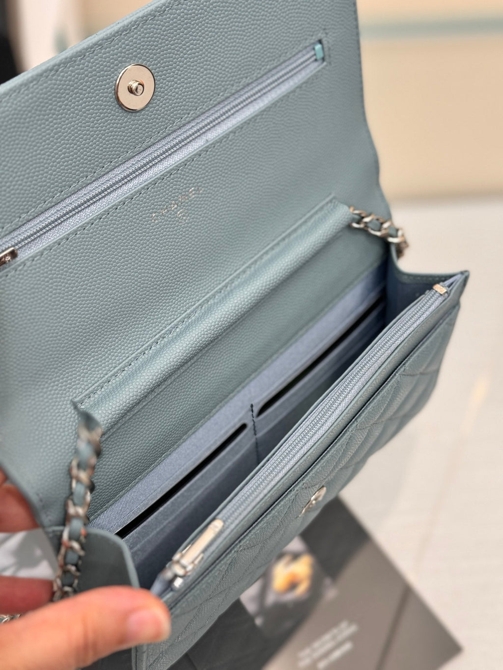 WOC 19CM BLEU NUAGE CAVIAR QUINCAILLERIE ARGENTÉE