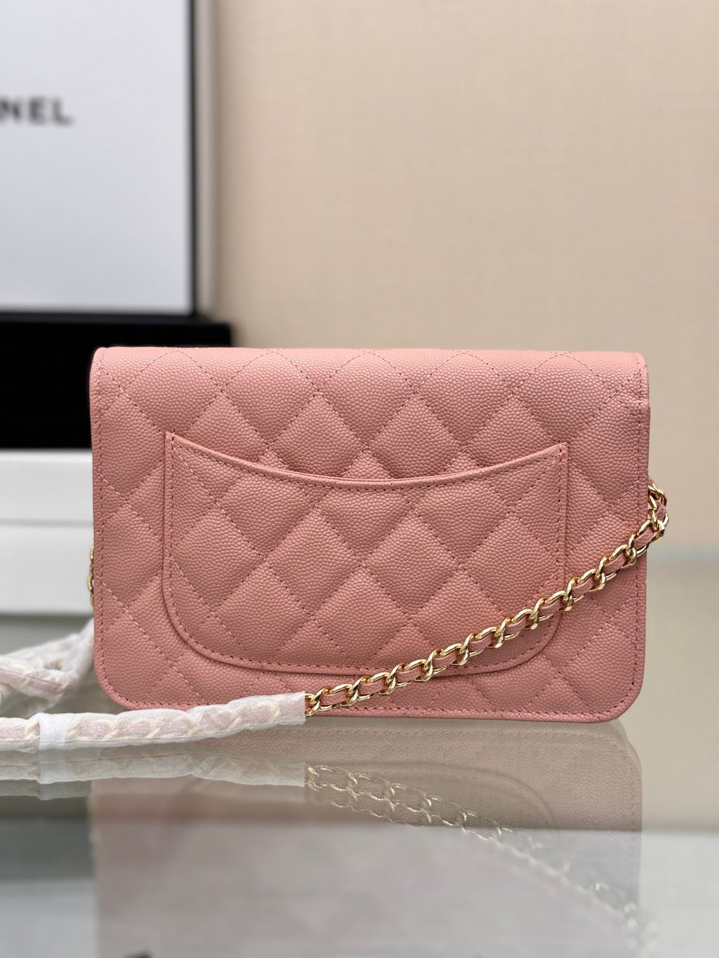 WOC 19CM ROSE CLAIR CAVIAR QUINCAILLERIE OR