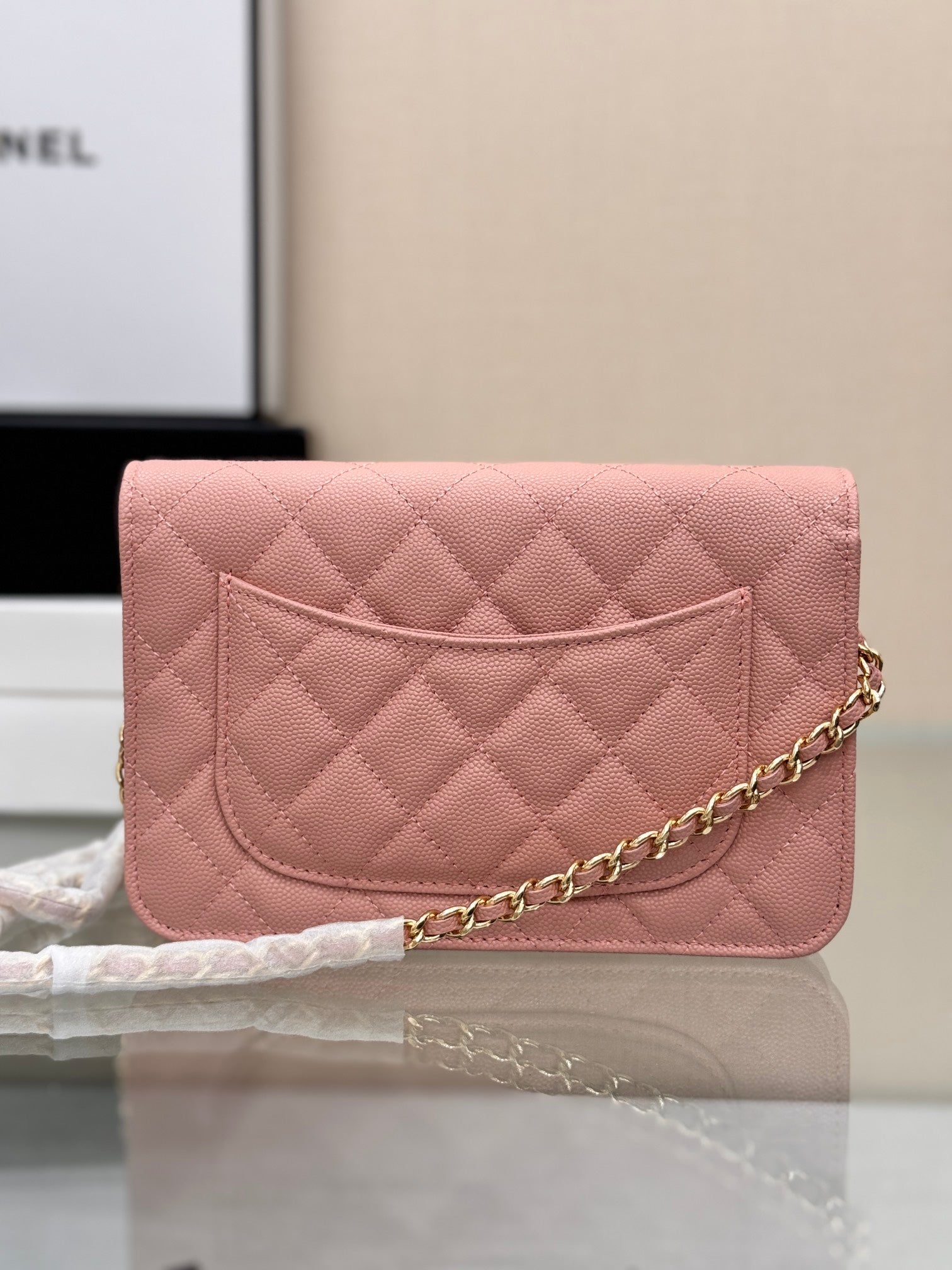 WOC 19CM ROSE CLAIR CAVIAR QUINCAILLERIE OR