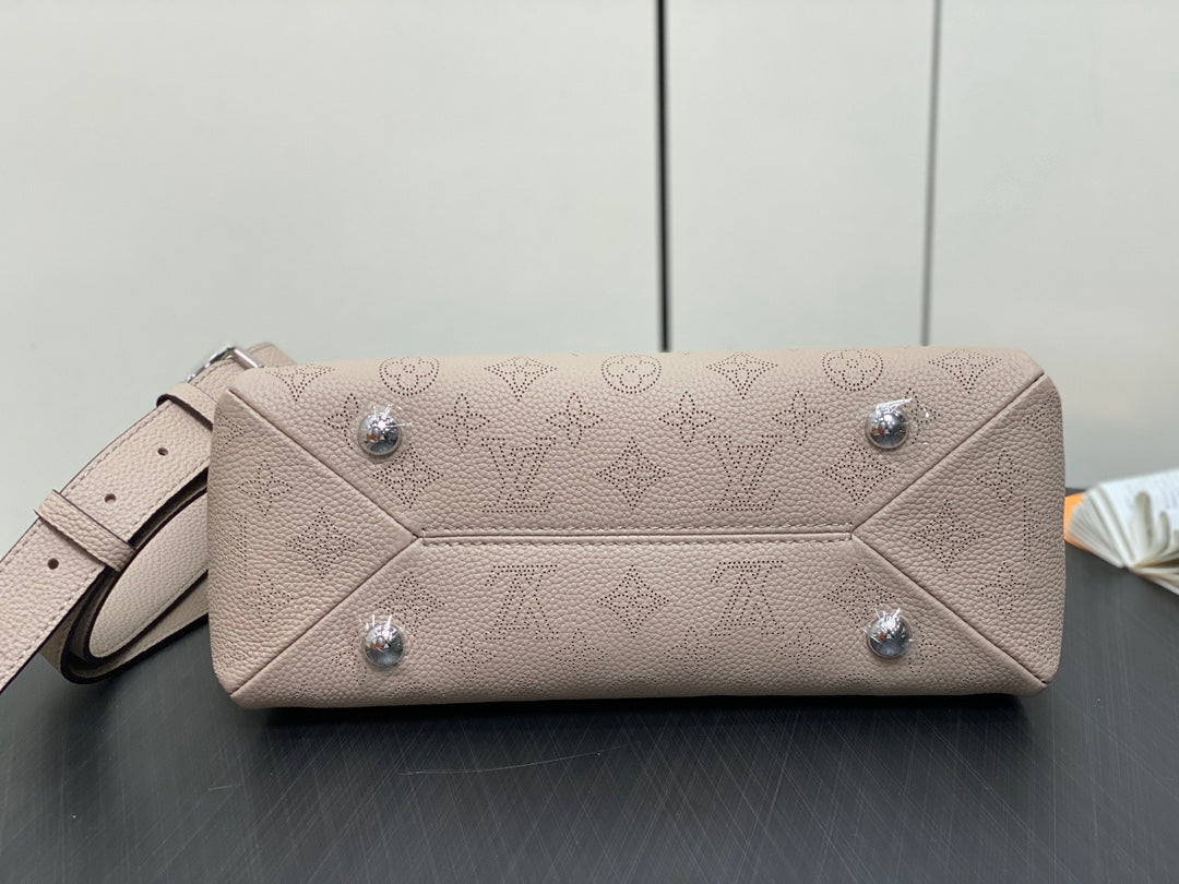 HAND IT ALL PM 29CM CUIR DE VEAU MAHINA BEIGE FONCÉ