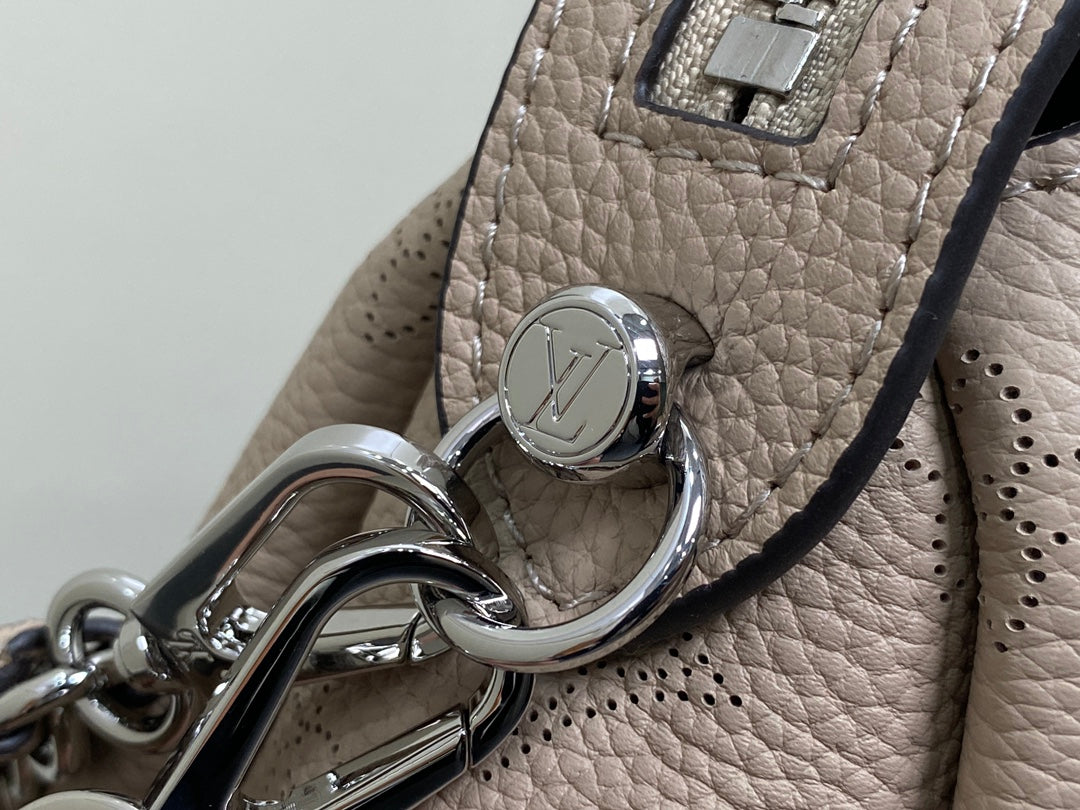 HAND IT ALL PM 29CM CUIR DE VEAU MAHINA BEIGE FONCÉ