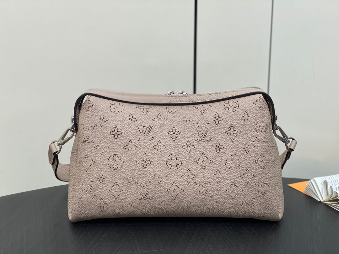 HAND IT ALL PM 29CM CUIR DE VEAU MAHINA BEIGE FONCÉ