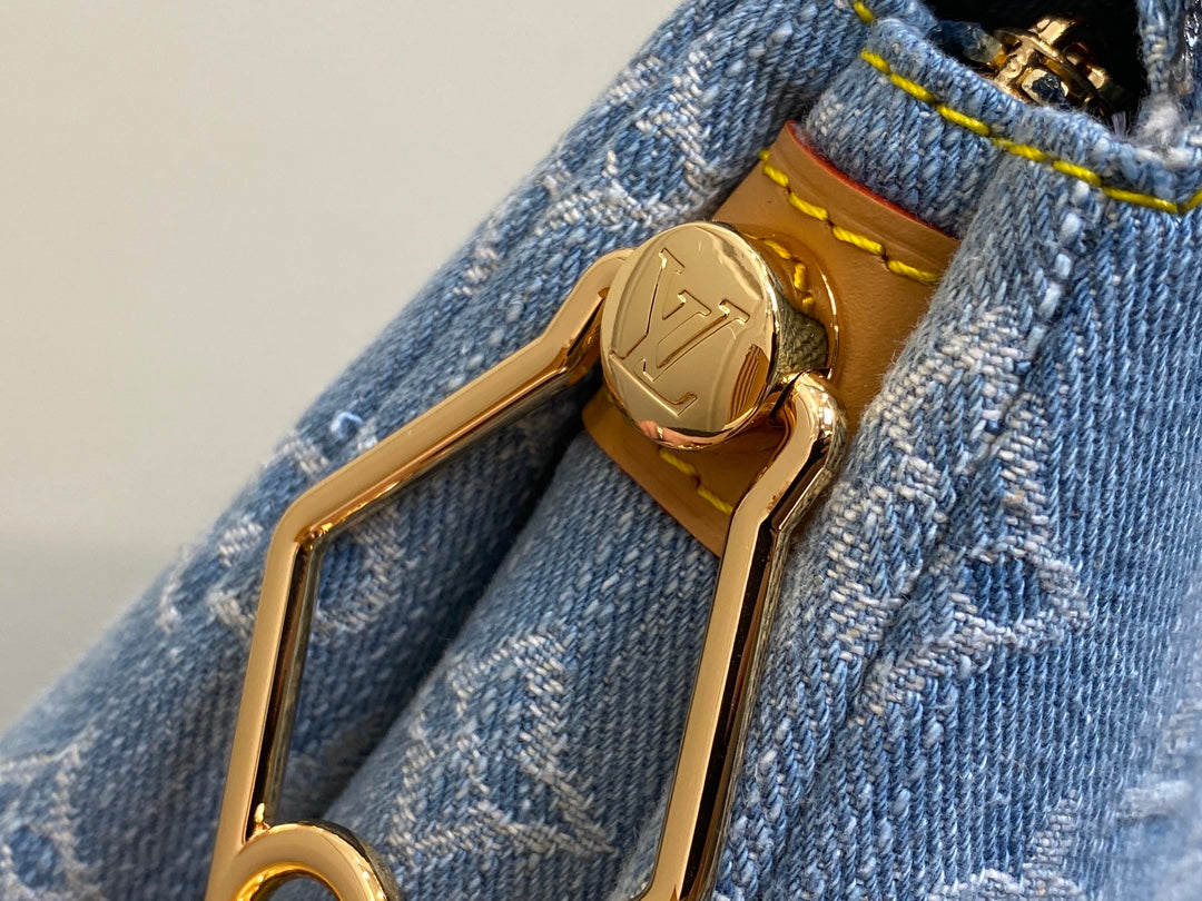 COUSSIN BB 21 BLEU DENIM QUINCAILLERIE OR