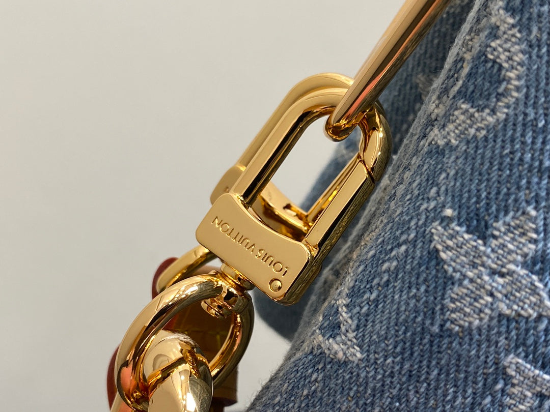 COUSSIN BB 21 BLEU DENIM QUINCAILLERIE OR