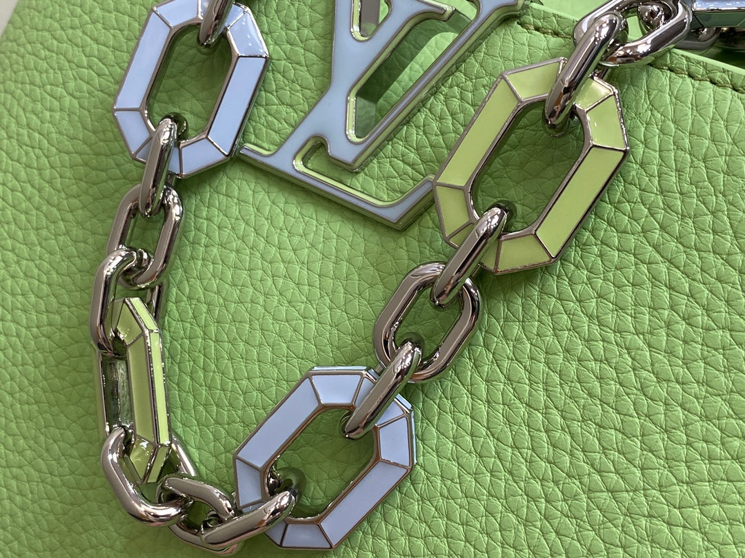 CAPUCINES BB 27 VERT TAURILLON TURQUOISE QUINCAILLERIE ARGENTÉE