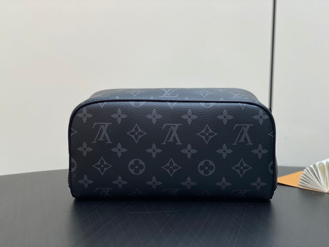TROUSSE DE TOILETTE 24 EN TOILE MONOGRAMME ECLIPSE NOIRE