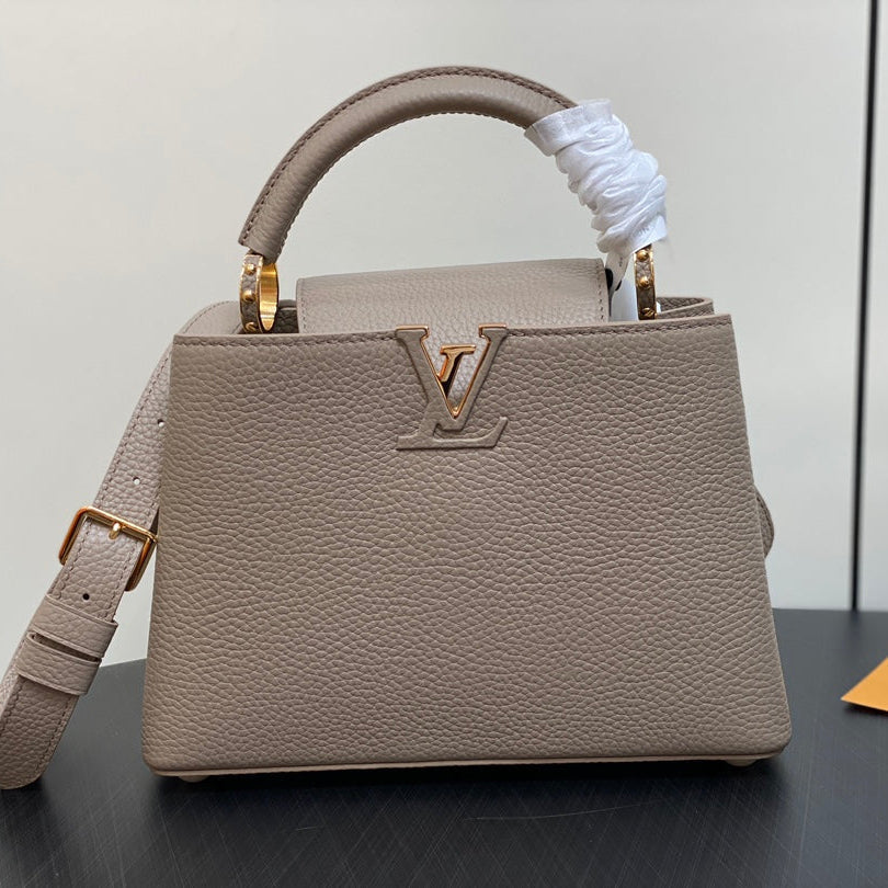 CAPUCINES BB 27 EN TAURILLON MARRON KAKI